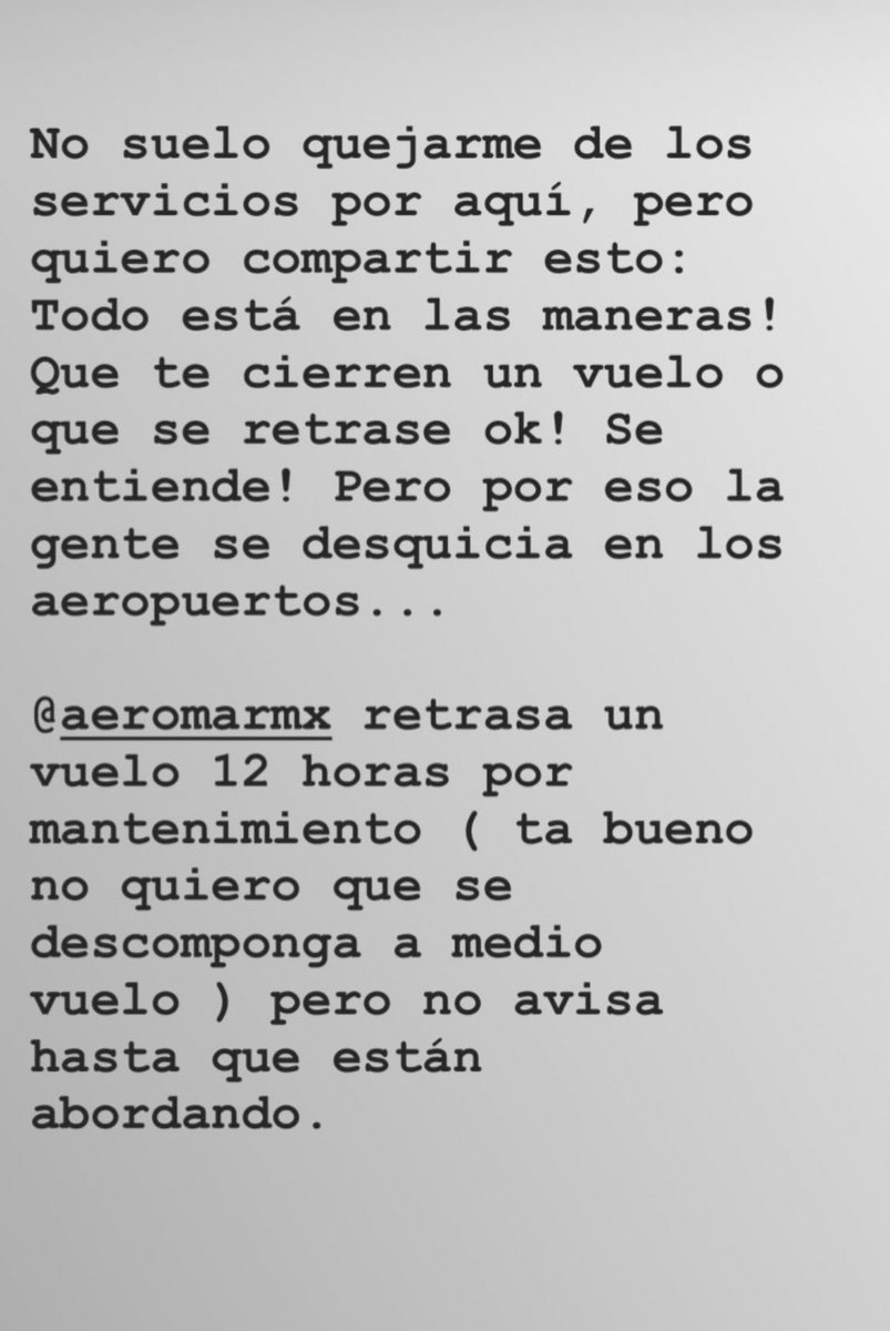 anabreco's tweet image. Los amo mil pero hoy no tanto @AeromarMx 🤷🏻‍♀️