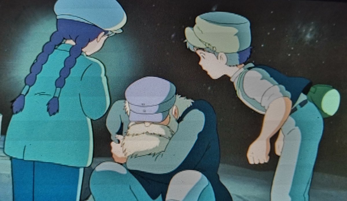 はたさわ 久しぶりに見た天空の城ラピュタより 炭鉱の底で出会った爺さんが飛行石の結晶を見て その石をしまってくれんか わし には強すぎる と言う場面 握手でメンバーを目の前にした時 こういう気持ちだわ このシチュエーションだと パズーが