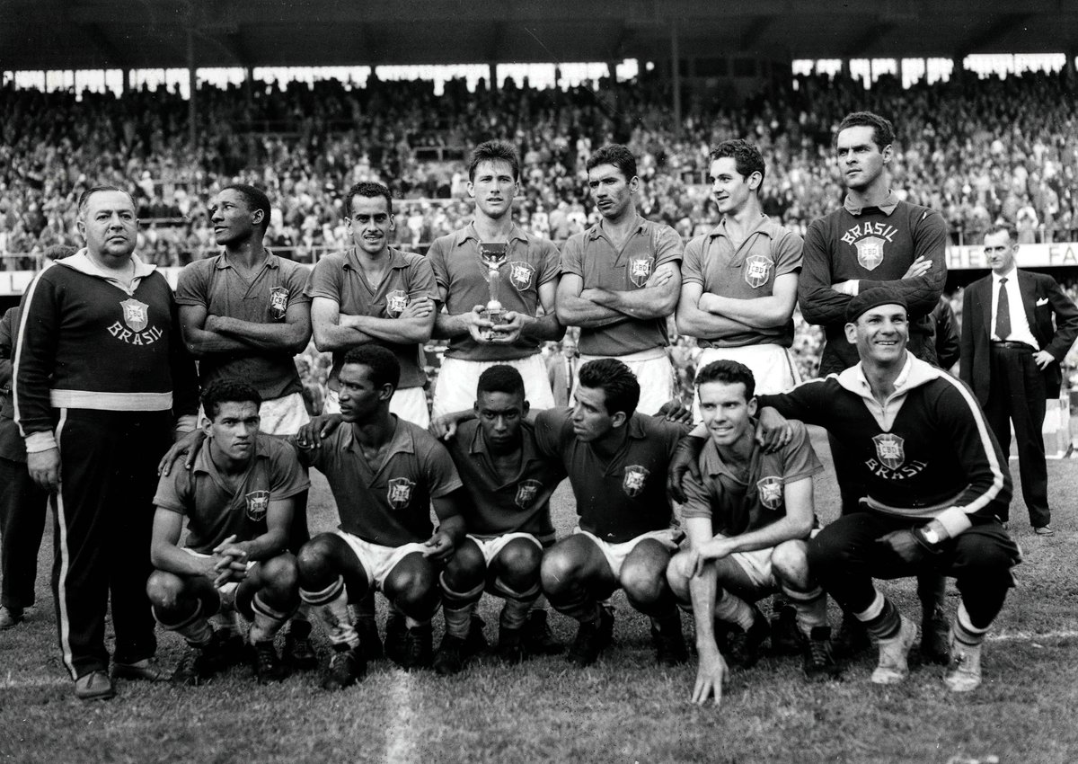 منتخب البرازيل في كأس العالم 1958. (وكالات) 