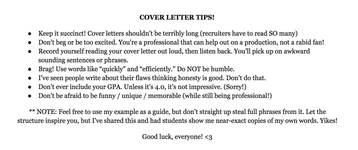 Internship Cover Letter Tips from pbs.twimg.com