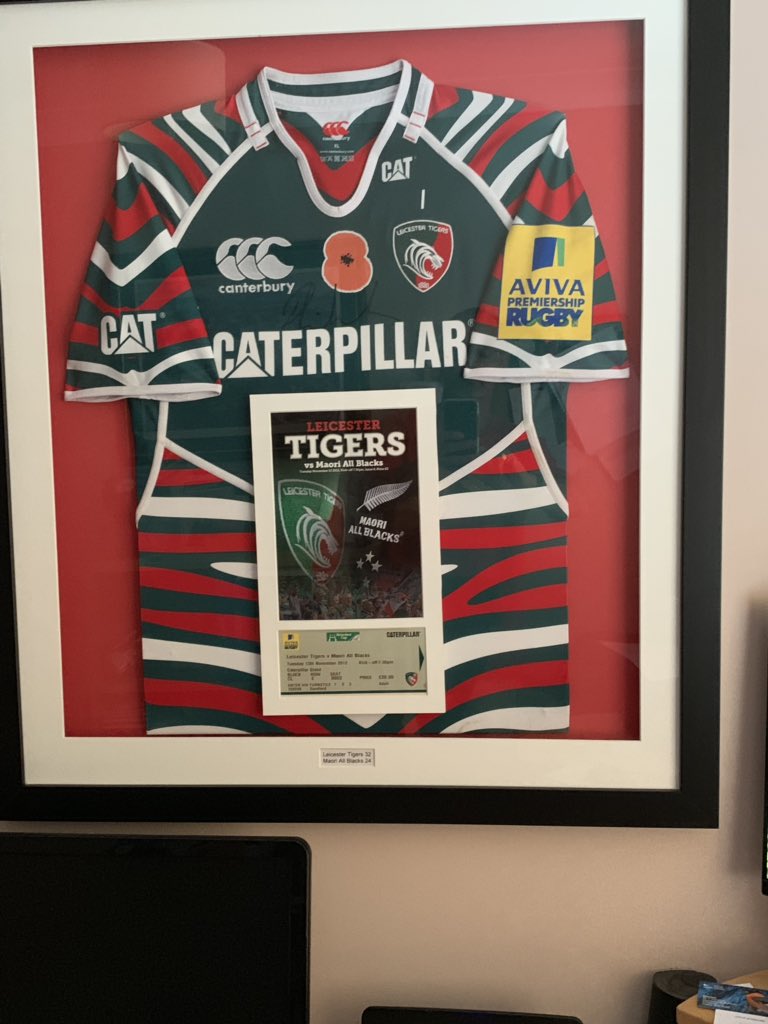 Phil_Sandford's tweet image. @SpeedFrameLtd on Lincoln Highstreet Ali. I’ve had a number of shirts done, like this one from when Tigers beat Maori All Blacks