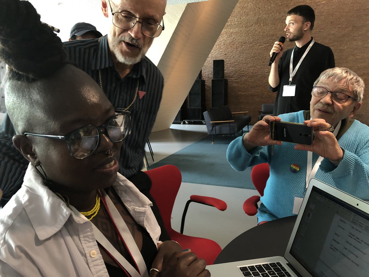 CEdeholt's tweet photo. Skye Chirape ’Paivapo’ Beyond Gender and Sexuality in Africa. Väldigt spännande om hbtqhistoria i Afrika. #QueeringMemory #ALMS2019 https://t.co/S4ypqrtjlE