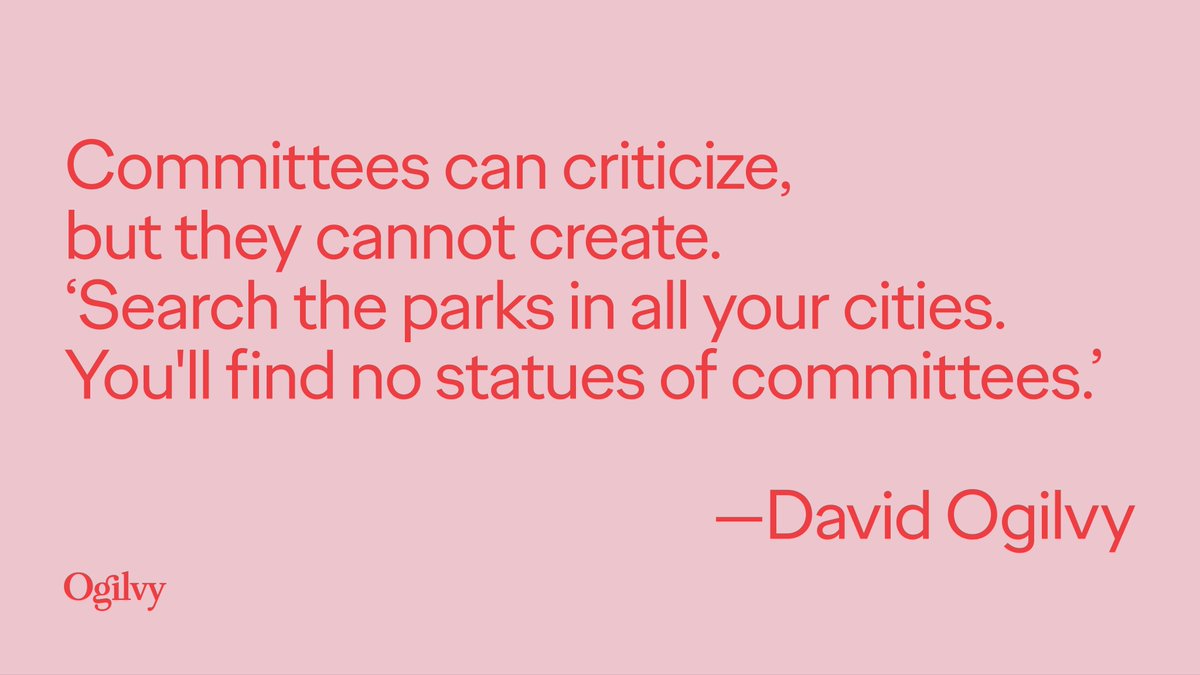 Ogilvy's tweet photo. Your Friday #Ogilvyism https://t.co/UkbJMhgGJ1