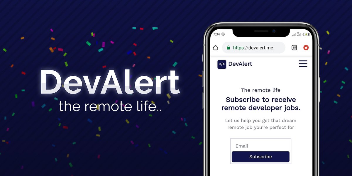 DevAlertMe's tweet image. The future of work is remote, get started by checking #remotejobs on DevAlert.Me today #remotework #DevAlert