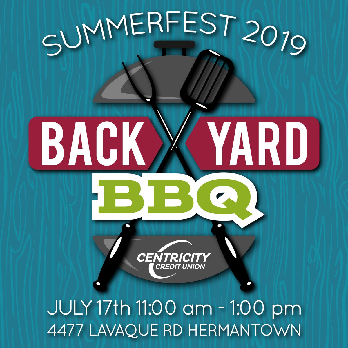 CentricityCU's tweet photo. Summer is finally here, which means #HermantownSummerfest is right around the corner! As always, festivities kickoff with our annual BBQ on Wed July 17th from 11am– 1:00pm. Our Backyard BBQ is a fun-filled afternoon with music, good food, great company, &amp; activities for all ages! https://t.co/gFvrmYVPC1