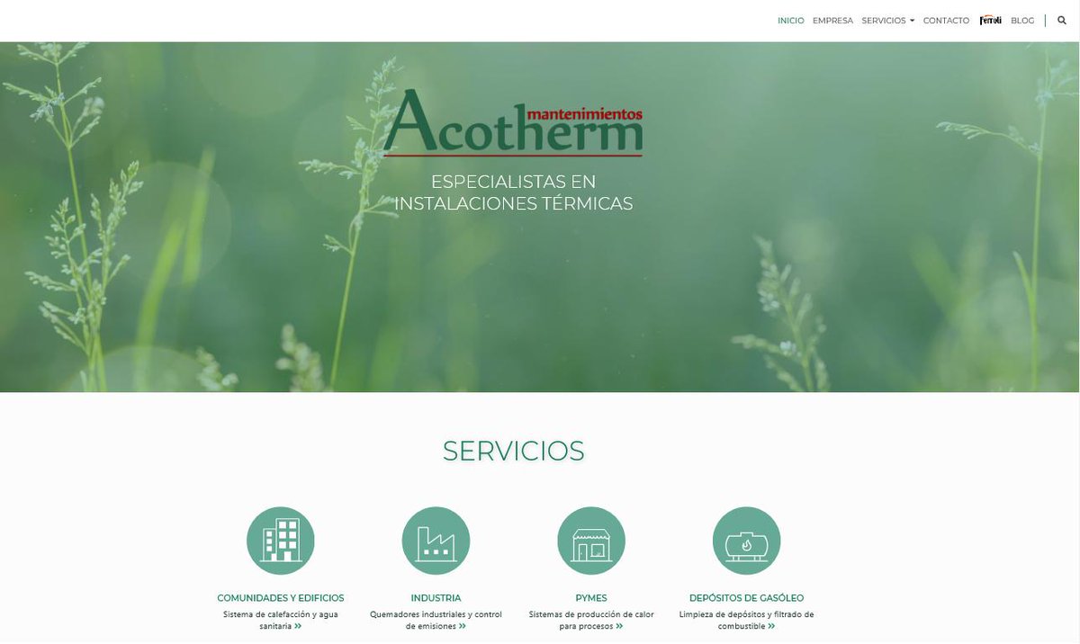 wit_e_solutions's tweet photo. Os presentamos la nueva web que @wit_e_solutions ha diseñado y desarrollado para Acotherm - Especialistas en Instalaciones Térmicas.
Visite su web y observe la calidad del trabajo realizado.
https://t.co/EXfpkndZON https://t.co/JvbUCqhjnI
