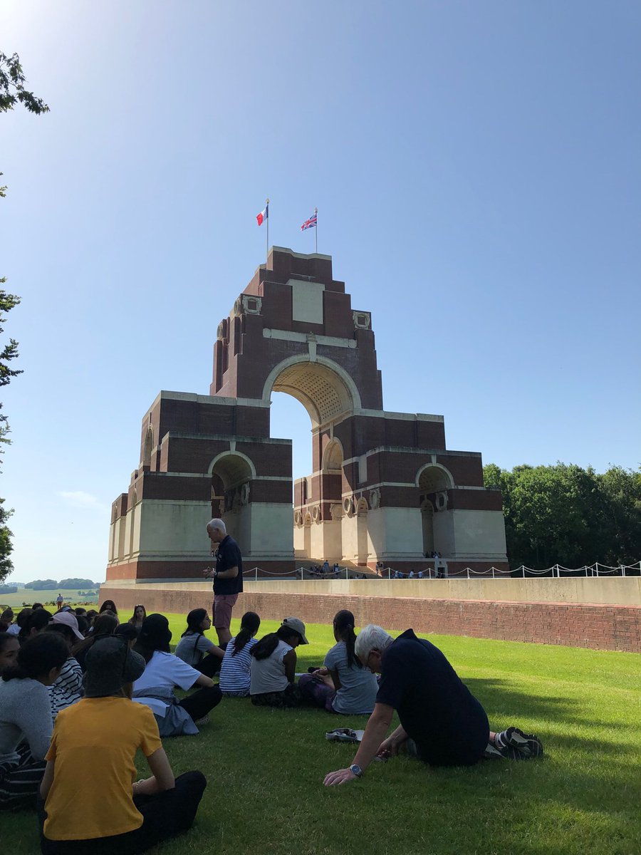 SPFHistory's tweet photo. A moving day on the Somme battlefield where temperatures have reached 30 degrees - the same temperature recorded on the first day of the Somme 1 July 1916! @SPFSeniors @SPFSchools @AngliaTours #spfconnected https://t.co/ECKW4EEbca