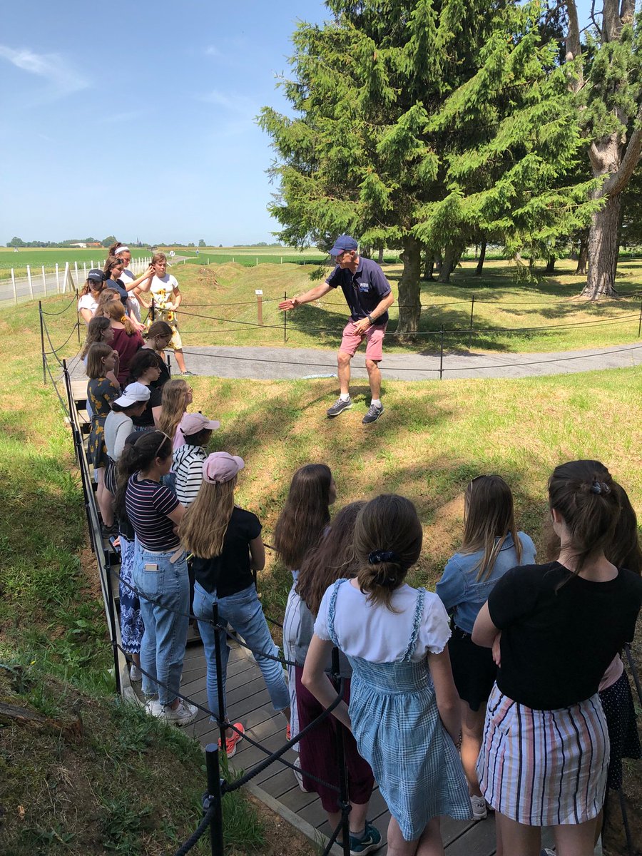 SPFHistory's tweet photo. A moving day on the Somme battlefield where temperatures have reached 30 degrees - the same temperature recorded on the first day of the Somme 1 July 1916! @SPFSeniors @SPFSchools @AngliaTours #spfconnected https://t.co/ECKW4EEbca
