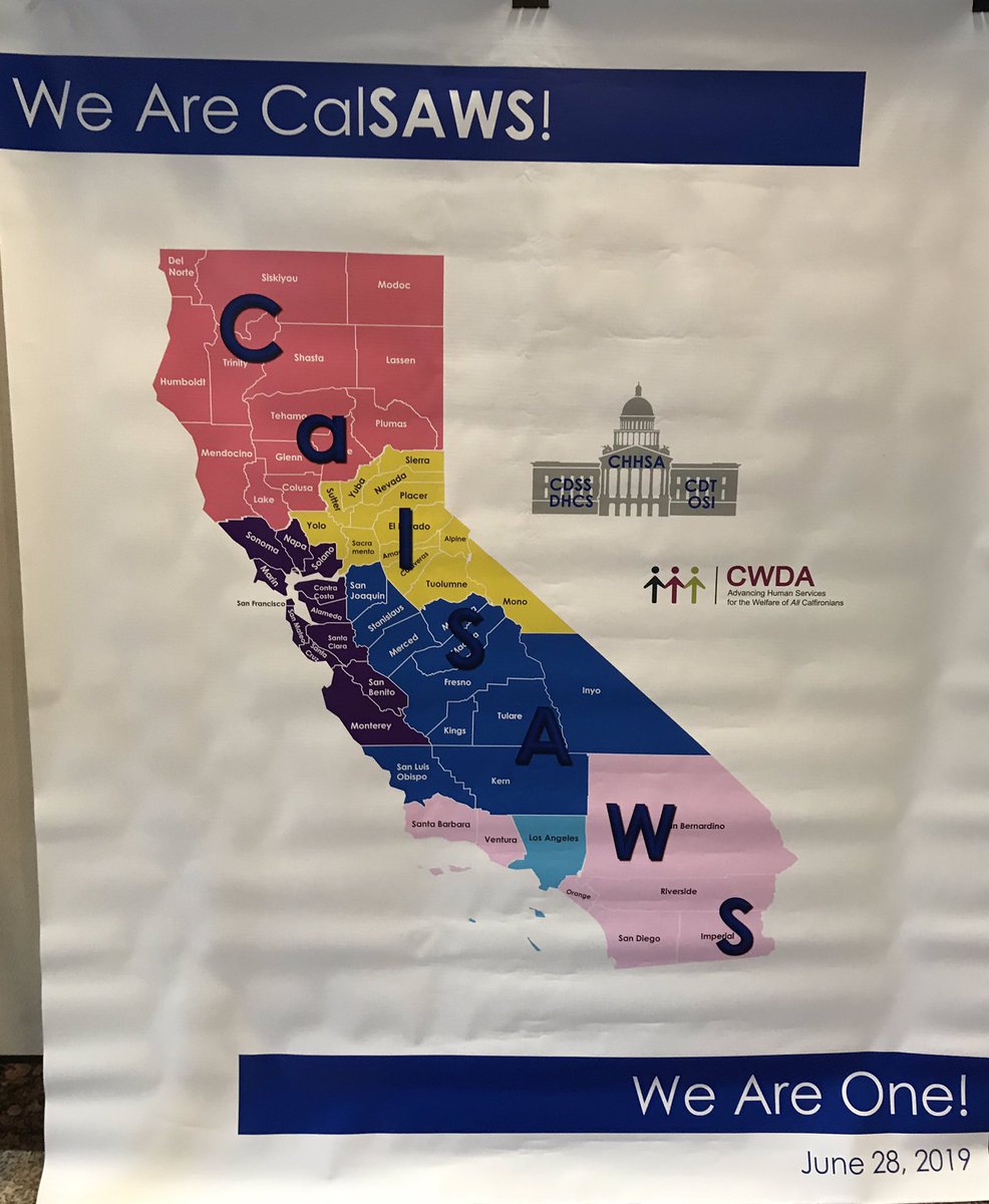 RicarterMiranda's tweet image. #CalSAWS! Happening Today! 58 counties coming together to become one!