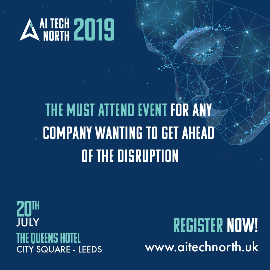 OfficeforAI's tweet photo. EVENT, 20 JULY: We’re excited about the first AI conference in the North! Immerse yourself in 20+ Tech Talks and hear from AI experts @IndraJoshi10, @ashrafmjm, @vhirsch &amp; @katchja. Register here:  https://t.co/UgCAU52sbY #AIandSociety #Aiforgood #northernpowerhouse https://t.co/pkMJn09mDM