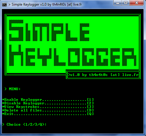 Batch Keylogger v1.0 by th4n4t0s fullcrypters.net/batch-keylogge…