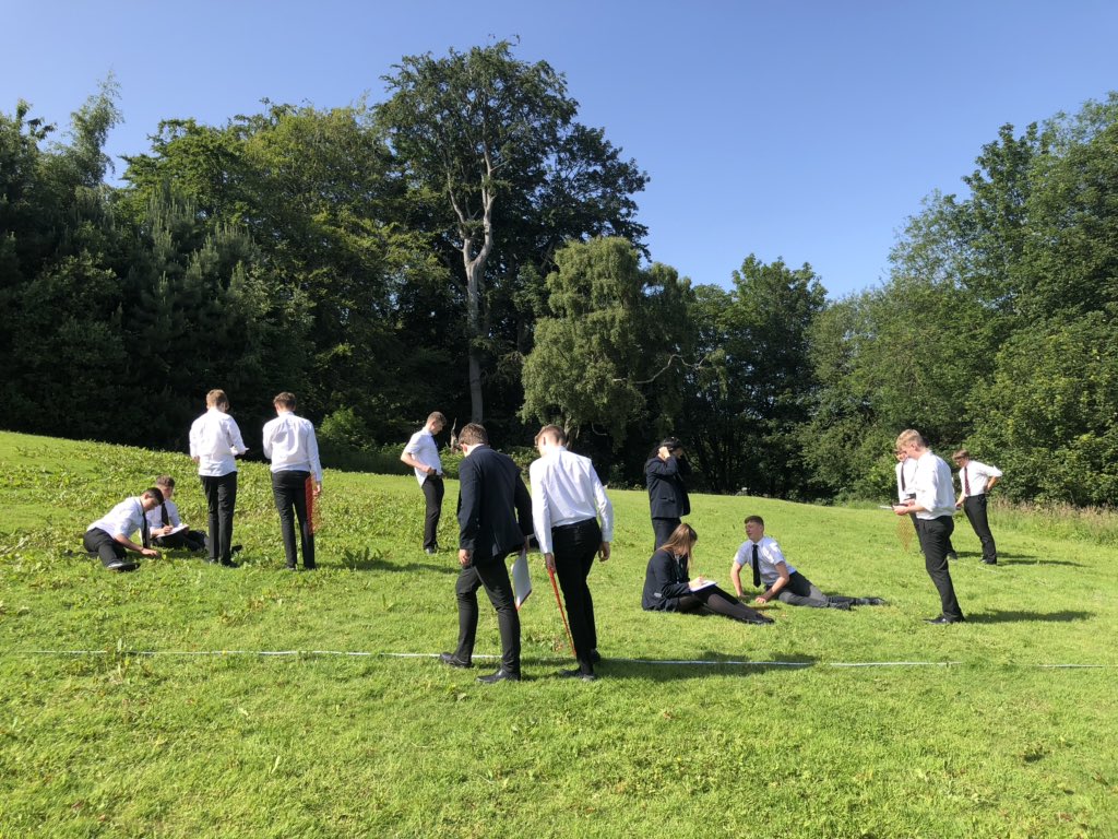 Last lesson of the year and year 10 are making the most of it, practising their random sampling technique