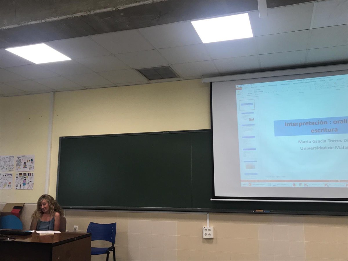 ENTRECULTURAS7's tweet photo. «Interpretación, oralidad y escritura», María Gracia Torres Díaz https://t.co/R0px8vgVmR