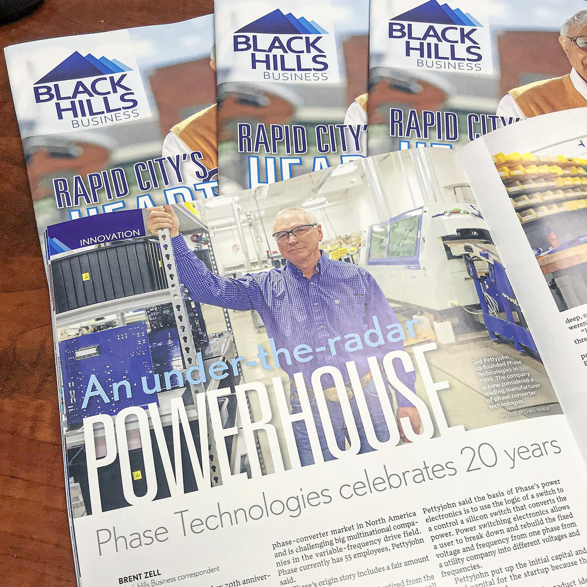 phaseperfect's tweet photo. Honored to be in the first issue of "Black Hills Business". This is our 20th year in Rapid City & are proud this is home!
Thanks @rapidcityjournal and @blackhillsbusiness
#phasetechnologies #phaseperfect #blackhillsbusiness #rapidcityjournal #rapidcity #blackhills #southdakota https://t.co/oXagiLhrjG