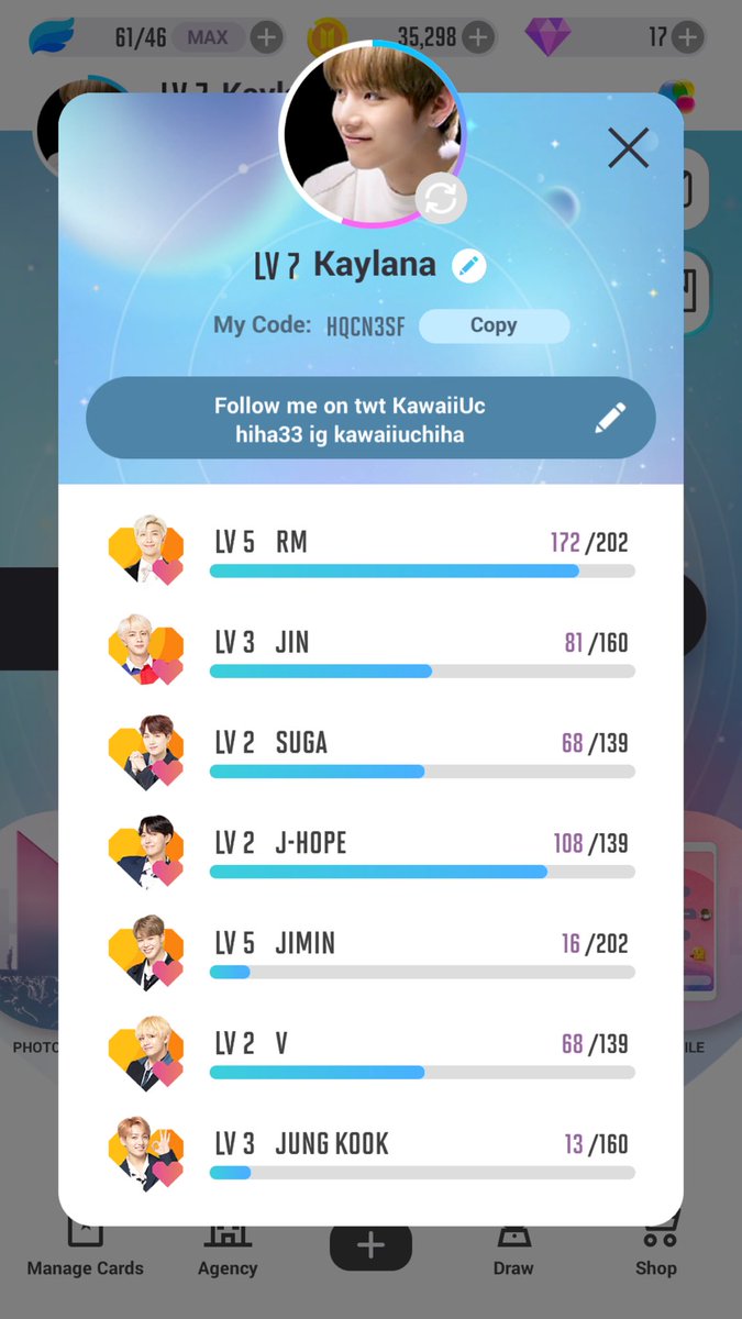 Drop your BTS world codes I’m tryna get a lot of friends 🤪 #BTSWORLD # ...