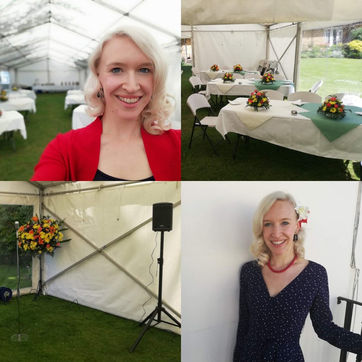 I had a lovely afternoon last week singing for the residents at The Old Rectory and the locals of Ewhurst at their annual Vintage Tea Party. Here are some behind the scenes photos before everyone arrived! #vintagesinger #jazzsinger #brightonmusic #vintagelife