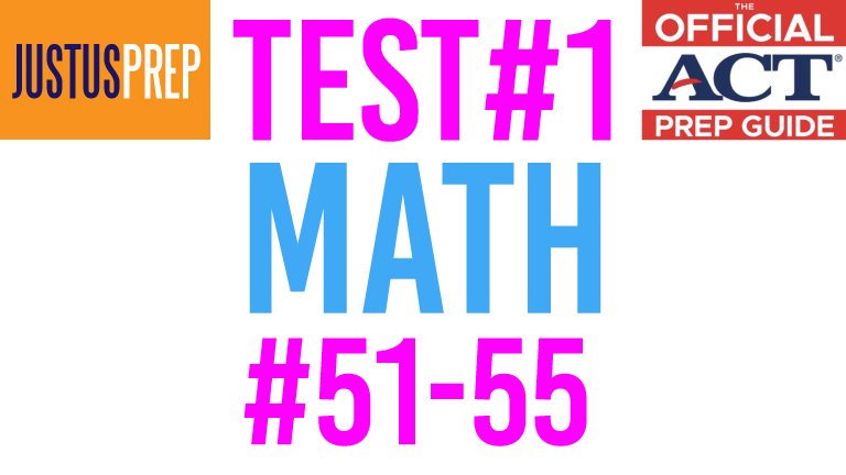 JustusPrep's tweet image. The Official ACT Prep Guide 2018-2019 Test MC1 Math #51-55

youtu.be/6Nc6_jZcCVU

#justusprep #testprep #prepguide #collegeprep #ACTtest #ACTprep #ACTtestprep #youtube #math #tutor #tutoring #Louisville #Middletown #Kentucky