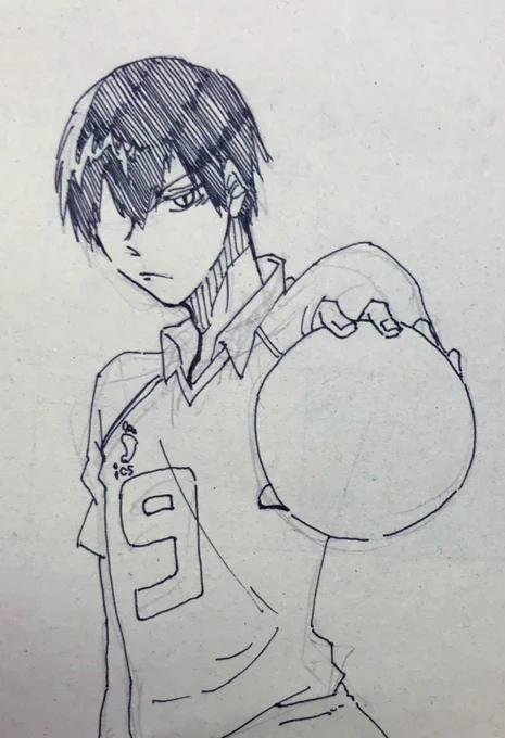 また今再熱してるハイキュー!!。
描きやすさナンバーワン…は赤葦さんだけど、その次に描きやすい飛雄ちゃん。
ボールは諦めた 