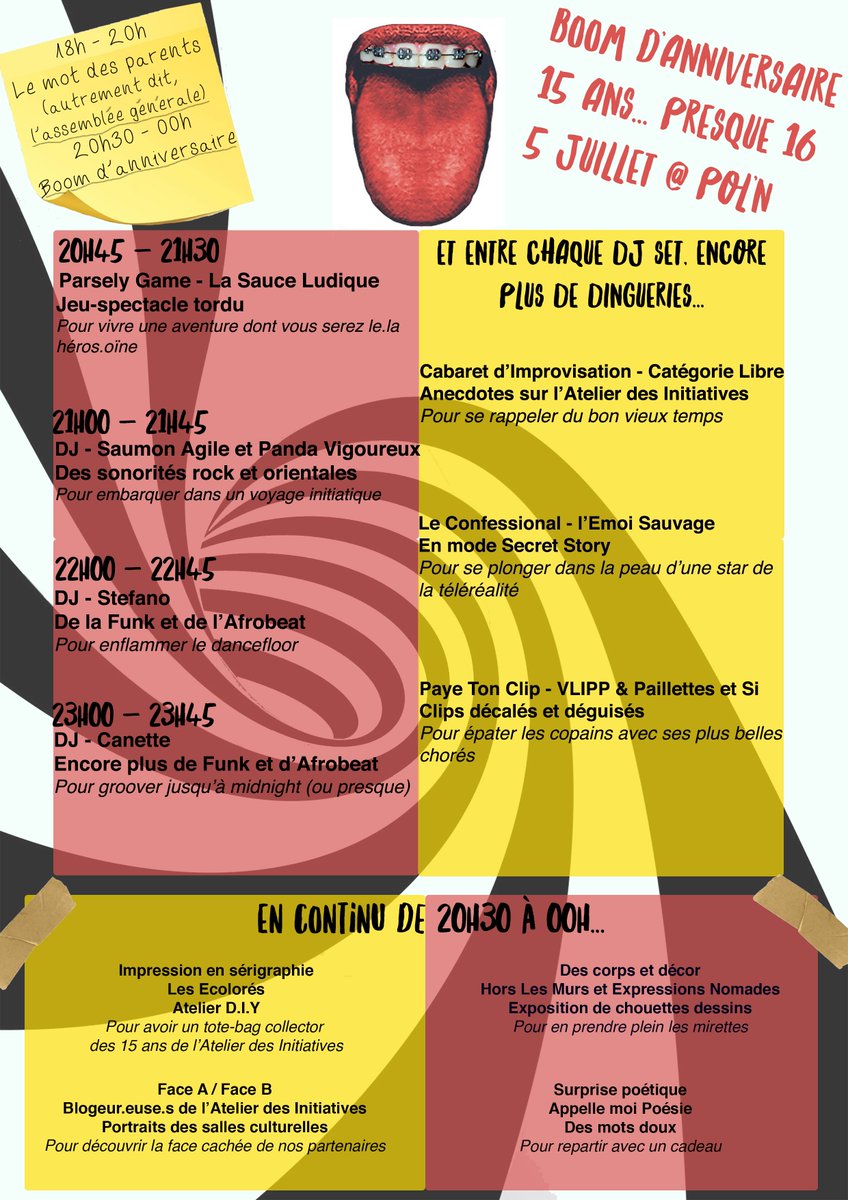 Sortez les agendas : J-7 avant l'AG et la boom d'anniversaire de l'Atelier des Initiatives !! - mailchi.mp/a83ccfc6ee60/s…