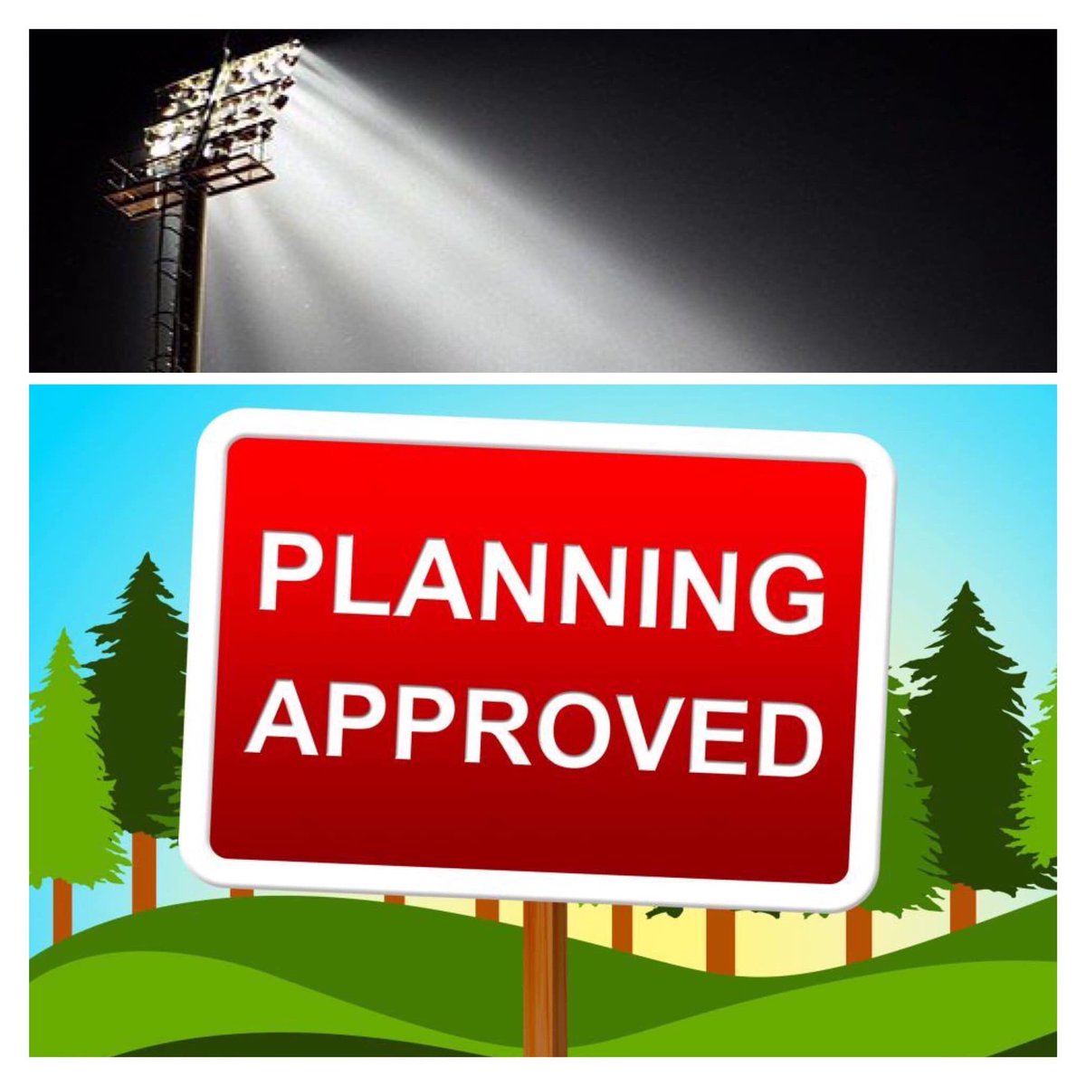 Braunton Fc , Have received planning permission from local council to install Floodlights @ Lobb Fields