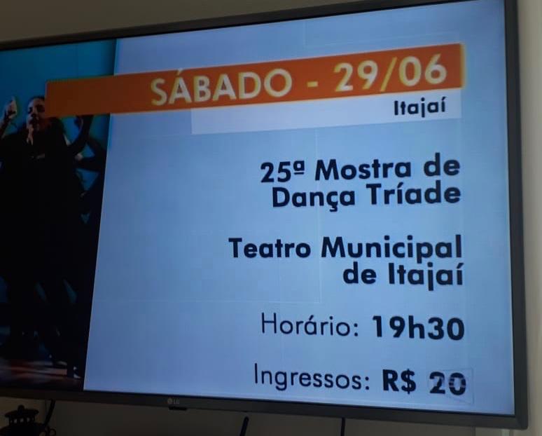 ciatriade's tweet image. Tríade na mídia: Agenda Jornal do Almoço/G1 (28/06/2019).
Foto: Rúbia Guedes.