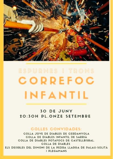 Diumenge 30 de juny "Espurnes i Trons" 🧨🧨🧨🧨Correfoc Infantil a Rubí #correfoc #diables