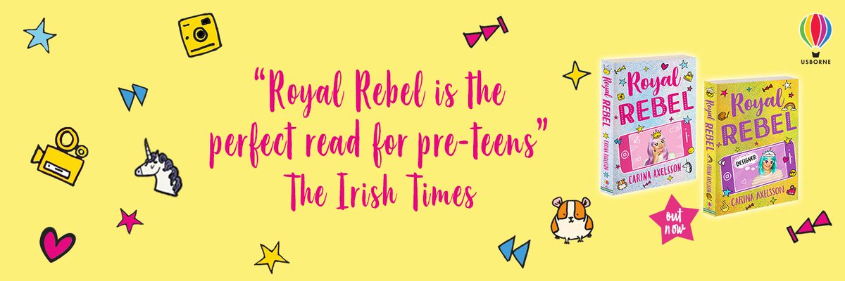 Usborne's tweet photo. #RoyalRebel by @CarinaAuthor is the shiniest book you'll read this year! @IrishTimesCultr praised the first book as "the perfect read for pre-teens" https://t.co/iklFyP9doo
