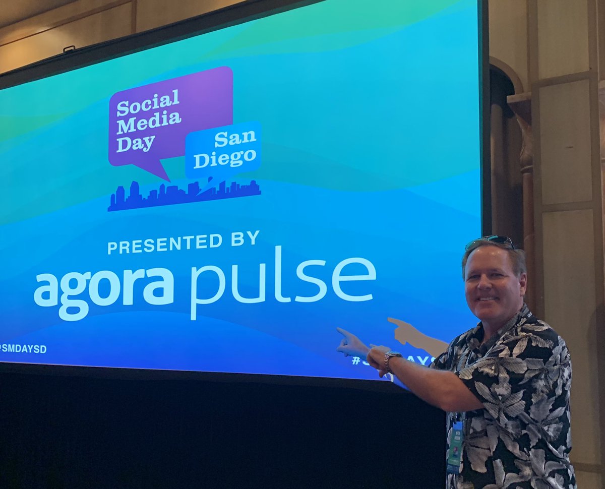 mitchjackson's tweet image. Let's get @SMDAYSD started! Shoutouts to @foundontack @Agorapulse @Nimble @CasualFridaysHQ @iSocialFanz @owenvideo @tylerjanderson #smdaysd #ugc