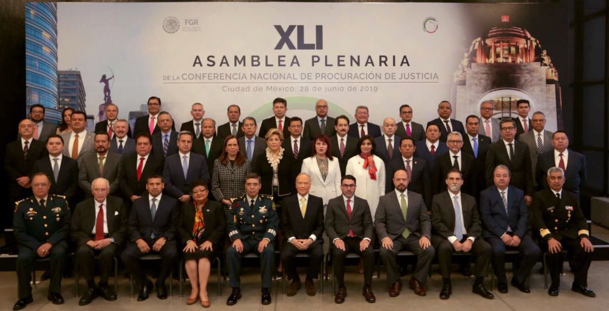#CNPJ2019 Participo en la XLI Asamblea Plenaria de la #CNPJ2019 desarrollada en las instalaciones de la <a href="/FGRMexico/">FGR México</a> trabajamos de manera coordinada con los fiscales y procuradores de justicia de todo el pais, analizaremos y acordaremos temas fundamentales para #Mexico