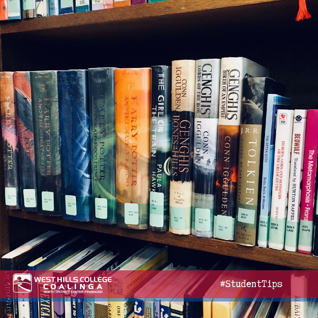 CCFirebaugh's tweet image. Looking to keep your mind fresh this summer? Check out a book from the library! #StudenTips