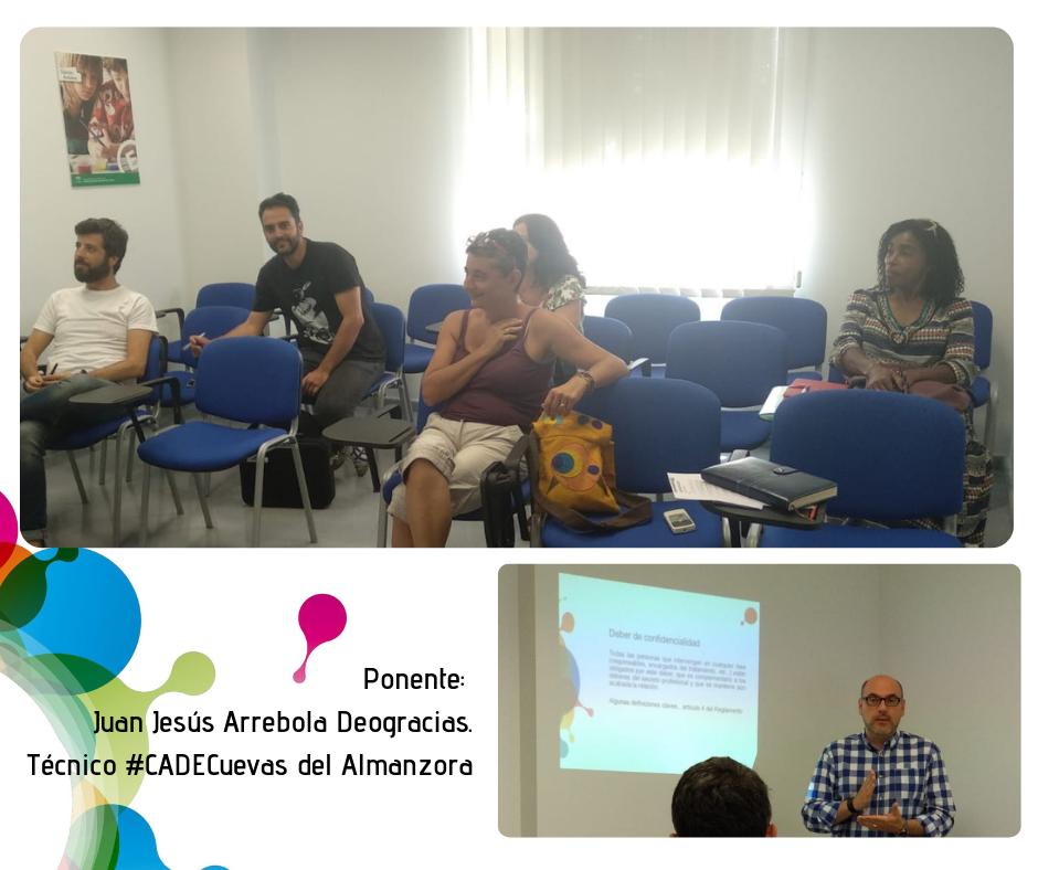 cadealmeria's tweet photo. 👌👌Mira cómo fue la #sesiónformativa sobre #LeyDeProtecciónDeDatos ✍️ en el #CADEANíjar con @OGualda y Juan de Dios Arrebola Deogracias del #CADECuevasDelAlmanzora.
#SoyFanDelCADE #EmprendeContigo #Formación #Expertos https://t.co/szlJUXQM7k