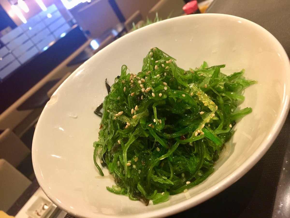 umimanhattan's tweet photo. Seaweed Salad! Delicious mixture of seasoned seaweed with ponzu! https://t.co/3DNL93rSRl