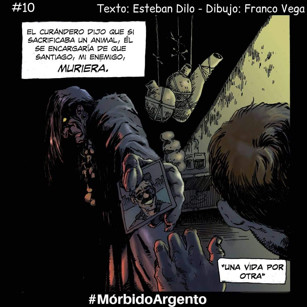 SoyDilo's tweet photo. Terminó la primera temporada de #MórbidoArgento y se la compartimos para que las disfruten todas juntas.
Ilustraciones de @FrancoPVega1 y textos de @DiloEsteban. https://t.co/jwa2fxzEes