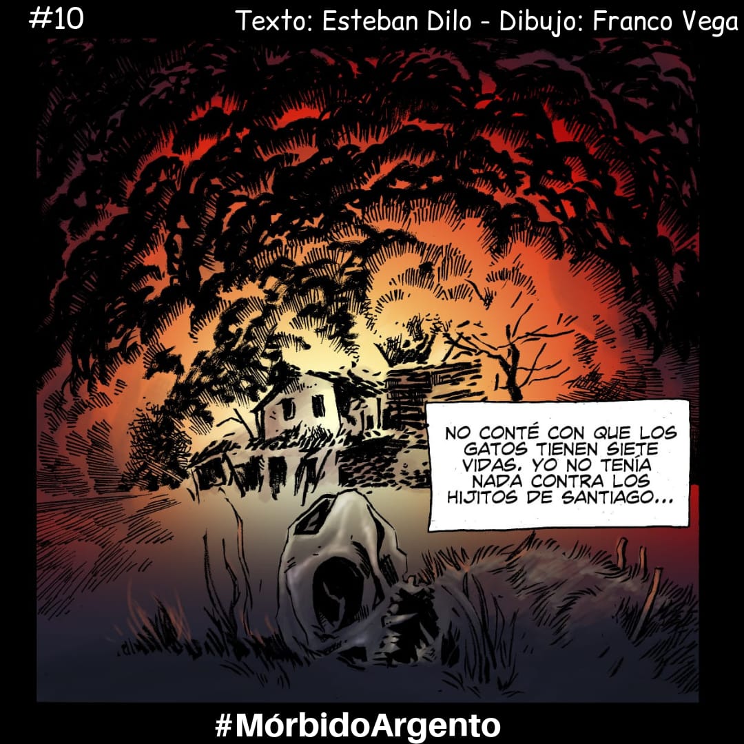 SoyDilo's tweet photo. Terminó la primera temporada de #MórbidoArgento y se la compartimos para que las disfruten todas juntas.
Ilustraciones de @FrancoPVega1 y textos de @DiloEsteban. https://t.co/jwa2fxzEes