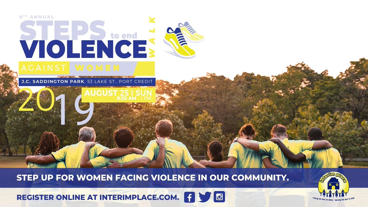 Embrave_ca's tweet photo. This summer, #stepup for women in our community facing violence. Join Interim Place at our 8th Annual #StepstoEndViolence Walk Park to help Interim Place raise $50,000 in support of women and dependant children fleeing violence.
Register: https://interimplace.akaraisin/Steps2019 https://t.co/1KO6CUoImY