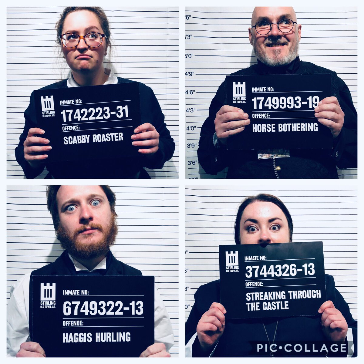 The usual suspects are back! Stirling Old Town Jail is open all summer with top rated performance tours every 30 mins daily from 10.15 - 17.15 Tickets £7.50 per adult and £5.00 for concession / child / student 👮‍♂️ oldtownjail.co.uk #GuiltyAsCharged  #Stirling