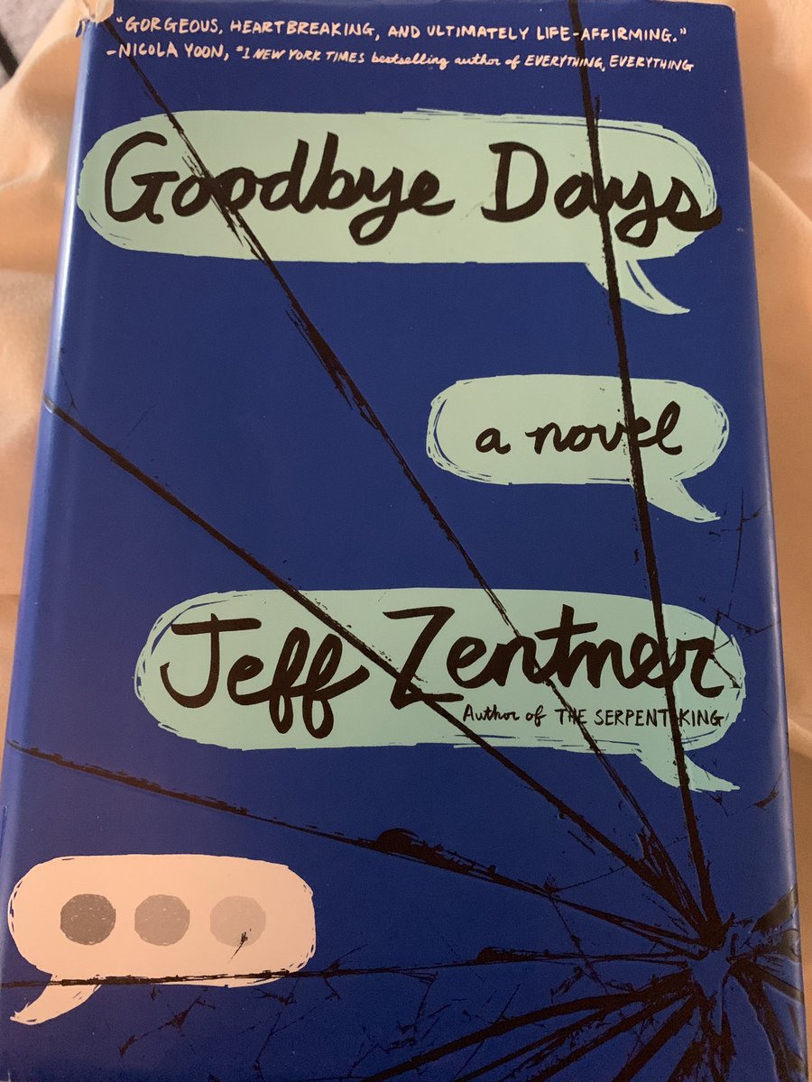 messerlyk's tweet photo. βI think if what you'd do for your last day on Earth doesn't look like a pretty normal day for you, you probably need to reexamine your life.β @jeffzentner, Goodbye Days
Cannot wait to push this book! #goldenink #yalit #ilovenanabetsy #TASLsummerchallenge https://t.co/YNsMXLPQDk