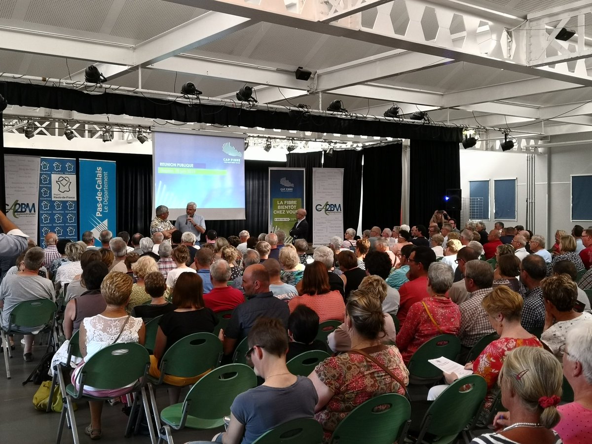 JMD_jean_marc's tweet image. 1° Réunion publique sur le territoire de la @CA_2BM pour expliquer le déploiement du THD avec @THD5962