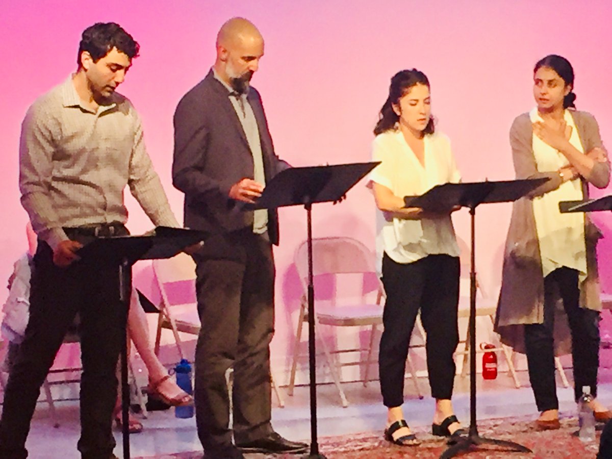 WHAT A NIGHT!The courageous spirit of Zabel Yessayan was present last night in the galleries of AMA. The audience was transported back to the early 20th century by six actors who read R.N. Sandberg’s play built around Zabel’s interrogation by the Soviets for espionage.