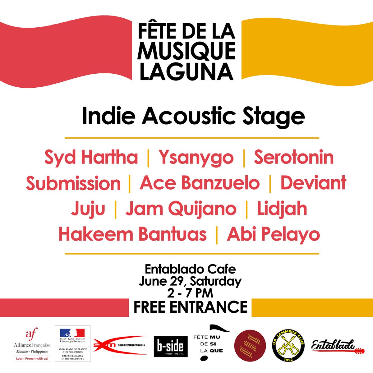 jamelagon's tweet photo. Hoping we all get a big ass yee haw later at Fรชte! See y'all at the Indie Acoustic Stage! Show starts at 2PM. Bring your tumblers and stay hydrated as well! โจ
#FetexLB
#FetePH25
#GoldStepsProductions
#UPJammersClub https://t.co/UjNGOduHjT