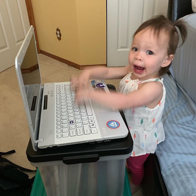 RJW2001's tweet photo. My intern hard at work! 👸🏼🐼👩🏼💻#TPSReport #PrincessPanda #AAW https://t.co/MRcLMWhil7 https://t.co/w00ilyjCPJ