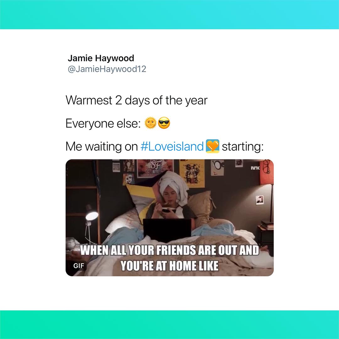 EVERY day’s a duvet day 🛏
#LoveIsland <a href="/LoveIsland/">Love Island</a>