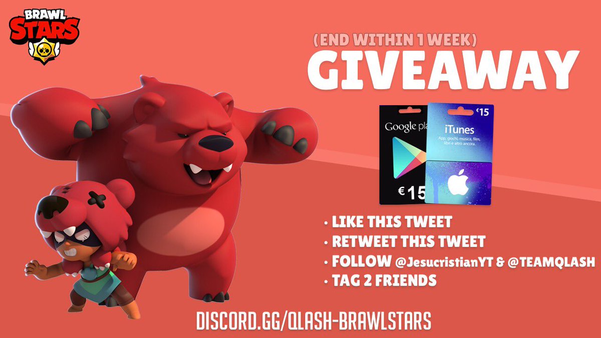 🍀NUEVO SORTEO🍀
🔥 15€ PARA ANDROID O IOS 🔥
Requisitos.
✅ DAR “ME GUSTA” y RT (Los 2 obligatoriamente)
✅ Seguir a <a href="/JesucristianYT/">TheJesucristian 🍋</a> y @TeamQLASH 
✅ Mencionar a 2 Amigos 

⬇️TERMINA EN 1 SEMANA 05/07⬇️ 

LOS GANADORES SE DARÁN EN DIRECTO EN MI CANAL: 
youtube.com/channel/UCWy-r…