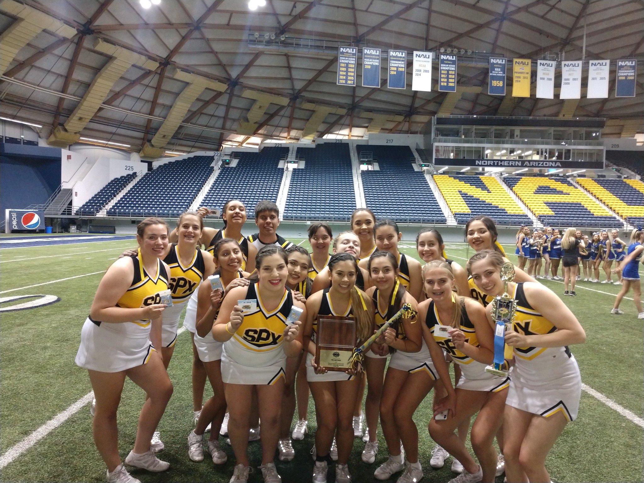 St. Pius X (ABQ) on Twitter "Varsity Cheer attended camp NAU & took