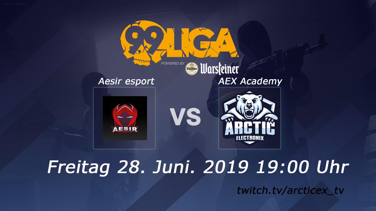 Unser CS:GO Academy Team spielt jetzt ihr 2. Spiel in der 5. Divison! Ein 2-0 würde die Position deutlich verbessern. twitch.tv/arcticex_tv