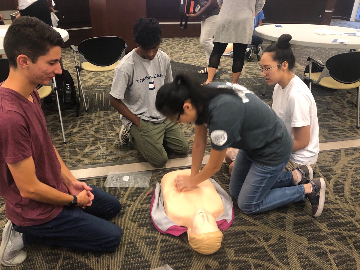 fcusdcte's tweet photo. CTE Summer Preceptorship Program medical students earning a CPR card. #teamfcusd #allmeamsall #fcusd #fcusdib https://t.co/RPr9IcesGf