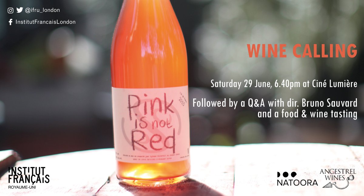 ifru_london's tweet photo. #FreebieFriday
RT to win 2 tickets to see Bruno Sauvard's doc #WineCalling #tomorrow @ifru_london followed by a food & natural wine reception, courtesy of @Natoora & @ancestrelwines!
👉https://t.co/tVPR41Vv9q https://t.co/6aPunk8XIS