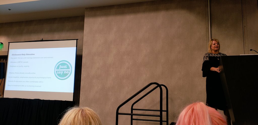 mtsmphrn's tweet photo. Abstinence only education is not enough! #NASN2019 https://t.co/wA89FIcgfo