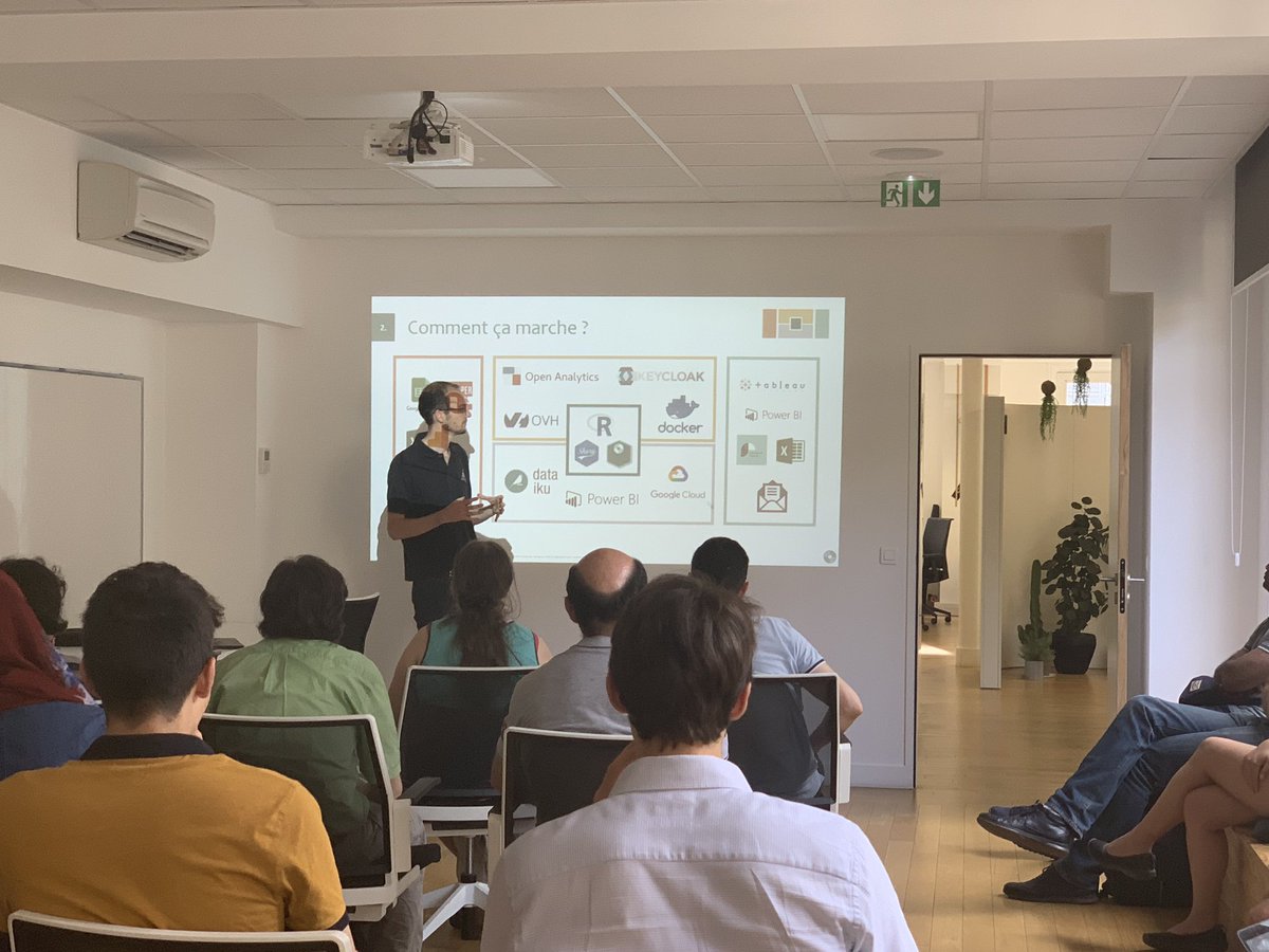 Datama présente sa techno au meetup Raddicts. Merci de leur accueil !  #Raddicts #RShiny #Shinyproxy #Assessfirst #ThinkR