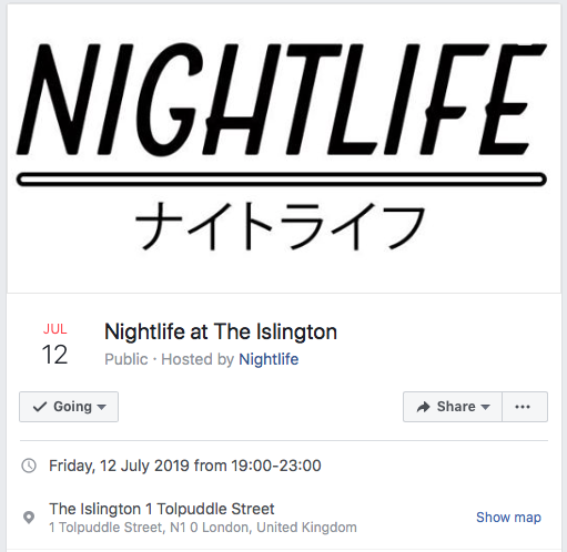 We've finally booked another show!!!
Friday 12th July
<a href="/TheIslington/">The Islington Bugle</a>
love you x